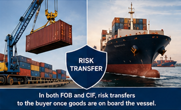 Cargo risk transfer during container loading in international shipping